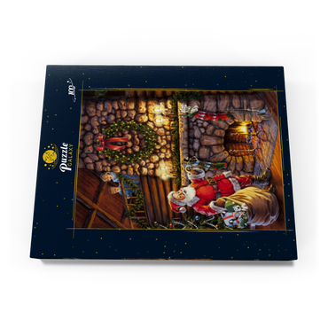 Darstellung des Puzzle Motivs Der Weihnachtsmann ist da! 100 Puzzle Schachtel Ansicht3