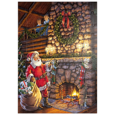 Darstellung des Puzzle Motivs puzzleplate Der Weihnachtsmann ist da! 100 Puzzle