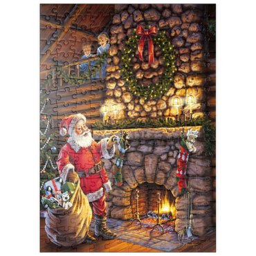 Darstellung des Puzzle Motivs puzzleplate Der Weihnachtsmann ist da! 200 Puzzle