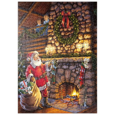 Darstellung des Puzzle Motivs puzzleplate Der Weihnachtsmann ist da! 500 Puzzle