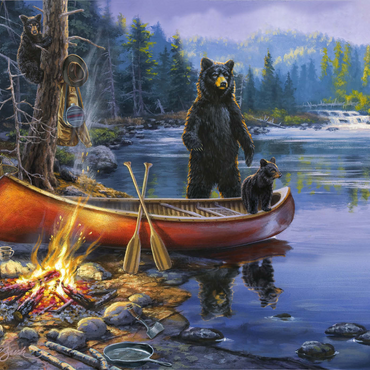 Darstellung des Puzzle Motivs Too Close for Comfort 1000 Puzzle 3D Modell