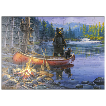 Darstellung des Puzzle Motivs puzzleplate Too Close for Comfort 100 Puzzle