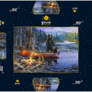 Darstellung des Puzzle Motivs Too Close for Comfort 200 Puzzle Schachtel 3D Modell