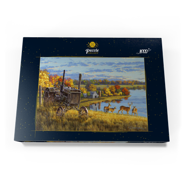 Darstellung des Puzzle Motivs Rusty Tractor Deer Ridge 1000 Puzzle Schachtel Ansicht3