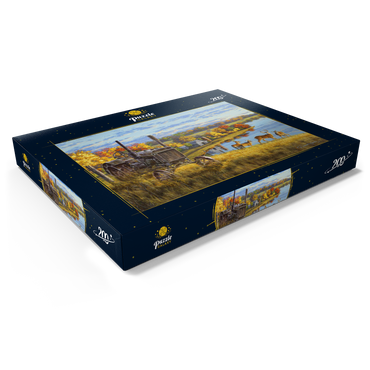 Darstellung des Puzzle Motivs Rusty Tractor Deer Ridge 200 Puzzle Schachtel Ansicht1
