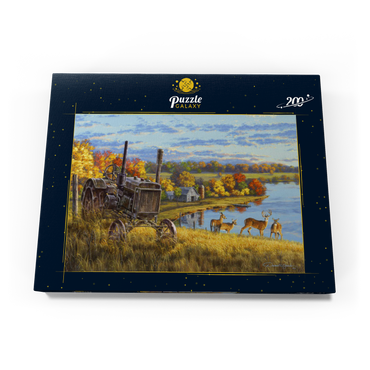 Darstellung des Puzzle Motivs Rusty Tractor Deer Ridge 200 Puzzle Schachtel Ansicht3