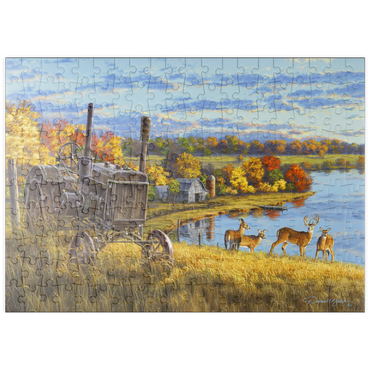 Darstellung des Puzzle Motivs puzzleplate Rusty Tractor Deer Ridge 200 Puzzle