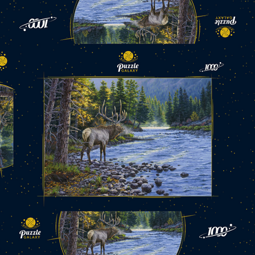 Darstellung des Puzzle Motivs Trophy In The Canyon 1000 Puzzle Schachtel 3D Modell