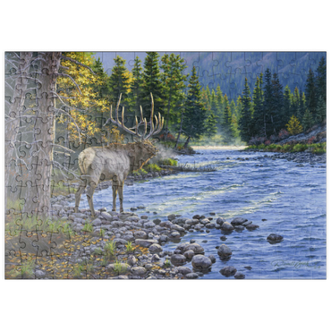 Darstellung des Puzzle Motivs puzzleplate Trophy In The Canyon 200 Puzzle