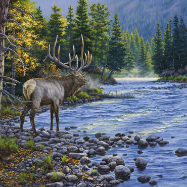 Darstellung des Puzzle Motivs Trophy In The Canyon 500 Puzzle 3D Modell