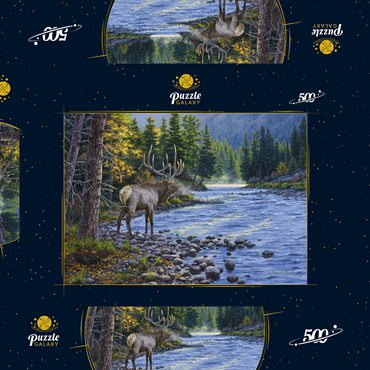 Darstellung des Puzzle Motivs Trophy In The Canyon 500 Puzzle Schachtel 3D Modell