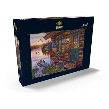 Darstellung des Puzzle Motivs Cabin Bike 1000 Puzzle Schachtel Ansicht2