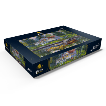 Darstellung des Puzzle Motivs Cottage 1000 Puzzle Schachtel Ansicht1