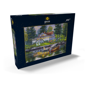 Darstellung des Puzzle Motivs Cottage 1000 Puzzle Schachtel Ansicht2