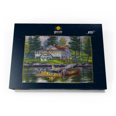Darstellung des Puzzle Motivs Cottage 1000 Puzzle Schachtel Ansicht3