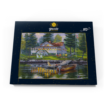 Darstellung des Puzzle Motivs Cottage 100 Puzzle Schachtel Ansicht3