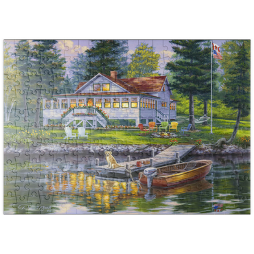 Darstellung des Puzzle Motivs puzzleplate Cottage 200 Puzzle