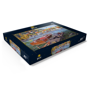 Darstellung des Puzzle Motivs Fish Creek 100 Puzzle Schachtel Ansicht1