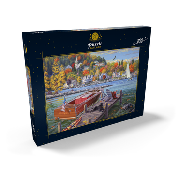 Darstellung des Puzzle Motivs Fish Creek 100 Puzzle Schachtel Ansicht2