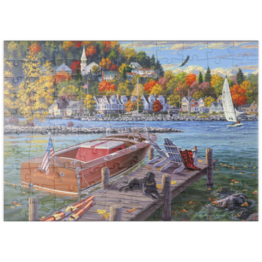 Darstellung des Puzzle Motivs puzzleplate Fish Creek 100 Puzzle