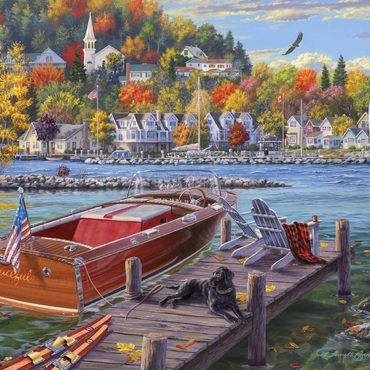 Darstellung des Puzzle Motivs Fish Creek 100 Puzzle 3D Modell