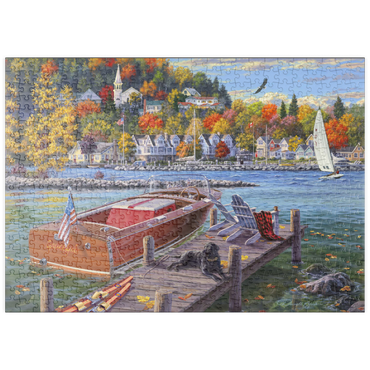 Darstellung des Puzzle Motivs puzzleplate Fish Creek 500 Puzzle