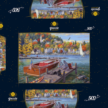 Darstellung des Puzzle Motivs Fish Creek 500 Puzzle Schachtel 3D Modell