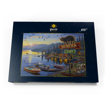 Darstellung des Puzzle Motivs Big Bear Lodge 1000 Puzzle Schachtel Ansicht3