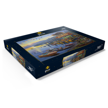 Darstellung des Puzzle Motivs Big Bear Lodge 200 Puzzle Schachtel Ansicht1