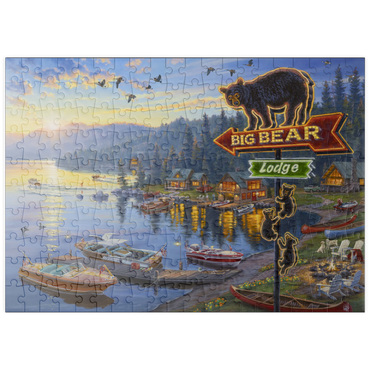 Darstellung des Puzzle Motivs puzzleplate Big Bear Lodge 200 Puzzle