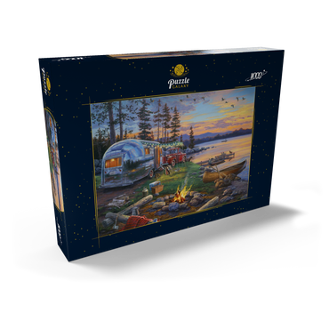 Darstellung des Puzzle Motivs Happy Campers 1000 Puzzle Schachtel Ansicht2