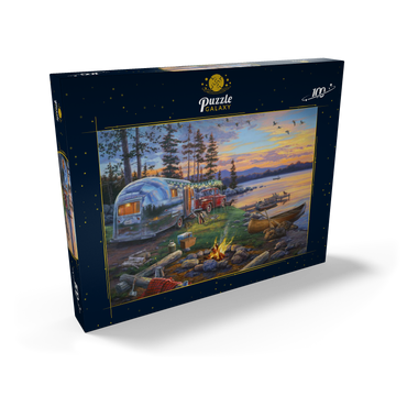Darstellung des Puzzle Motivs Happy Campers 100 Puzzle Schachtel Ansicht2