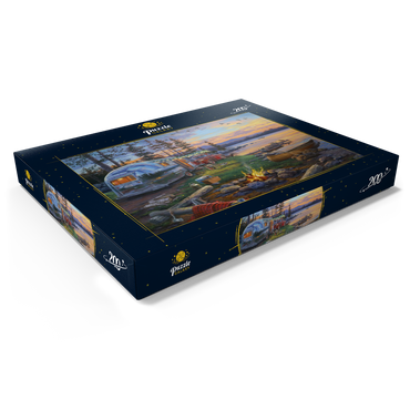 Darstellung des Puzzle Motivs Happy Campers 200 Puzzle Schachtel Ansicht1