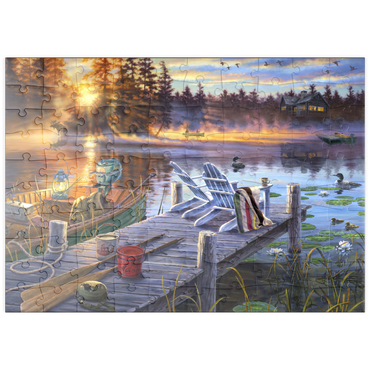 Darstellung des Puzzle Motivs puzzleplate Magic Morning 100 Puzzle