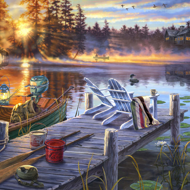 Darstellung des Puzzle Motivs Magic Morning 200 Puzzle 3D Modell