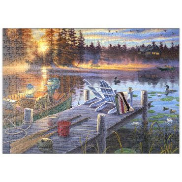 Darstellung des Puzzle Motivs puzzleplate Magic Morning 500 Puzzle