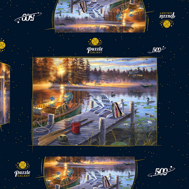 Darstellung des Puzzle Motivs Magic Morning 500 Puzzle Schachtel 3D Modell