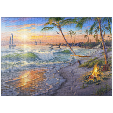 Darstellung des Puzzle Motivs puzzleplate Sun Set Cruise 1000 Puzzle