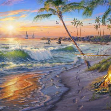 Darstellung des Puzzle Motivs Sun Set Cruise 1000 Puzzle 3D Modell