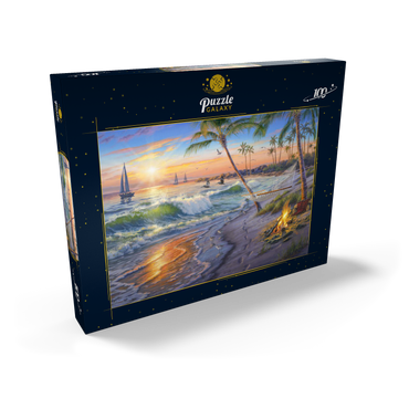 Darstellung des Puzzle Motivs Sun Set Cruise 100 Puzzle Schachtel Ansicht2
