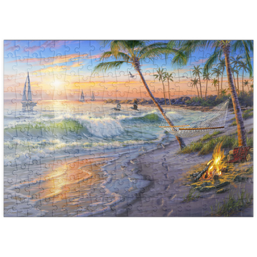 Darstellung des Puzzle Motivs puzzleplate Sun Set Cruise 200 Puzzle