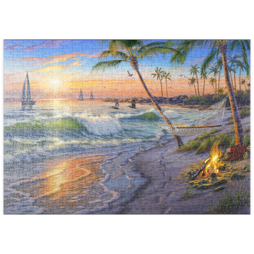 Darstellung des Puzzle Motivs puzzleplate Sun Set Cruise 500 Puzzle