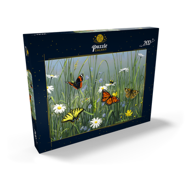 Darstellung des Puzzle Motivs Wildflowers & Butterflies 200 Puzzle Schachtel Ansicht2