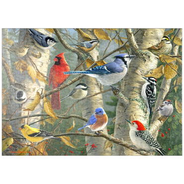 Darstellung des Puzzle Motivs puzzleplate Fall Birds 1000 Puzzle