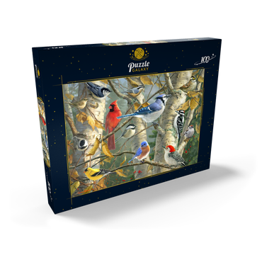 Darstellung des Puzzle Motivs Fall Birds 100 Puzzle Schachtel Ansicht2