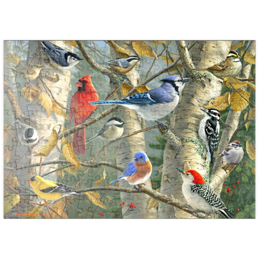 Darstellung des Puzzle Motivs puzzleplate Fall Birds 200 Puzzle