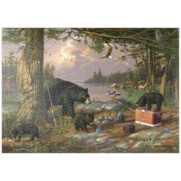 Darstellung des Puzzle Motivs puzzleplate Breakfast-Time Bears 1000 Puzzle