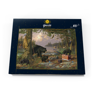 Darstellung des Puzzle Motivs Breakfast-Time Bears 100 Puzzle Schachtel Ansicht3