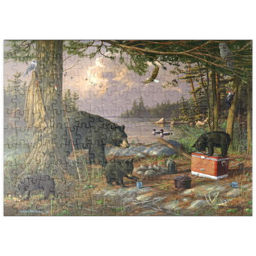 Darstellung des Puzzle Motivs puzzleplate Breakfast-Time Bears 200 Puzzle