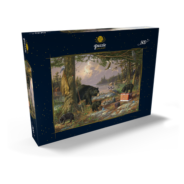 Darstellung des Puzzle Motivs Breakfast-Time Bears 500 Puzzle Schachtel Ansicht2